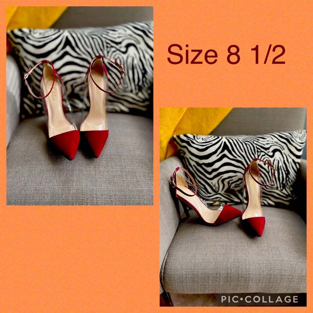Jubilee Wine colored suede pumps size 8.5